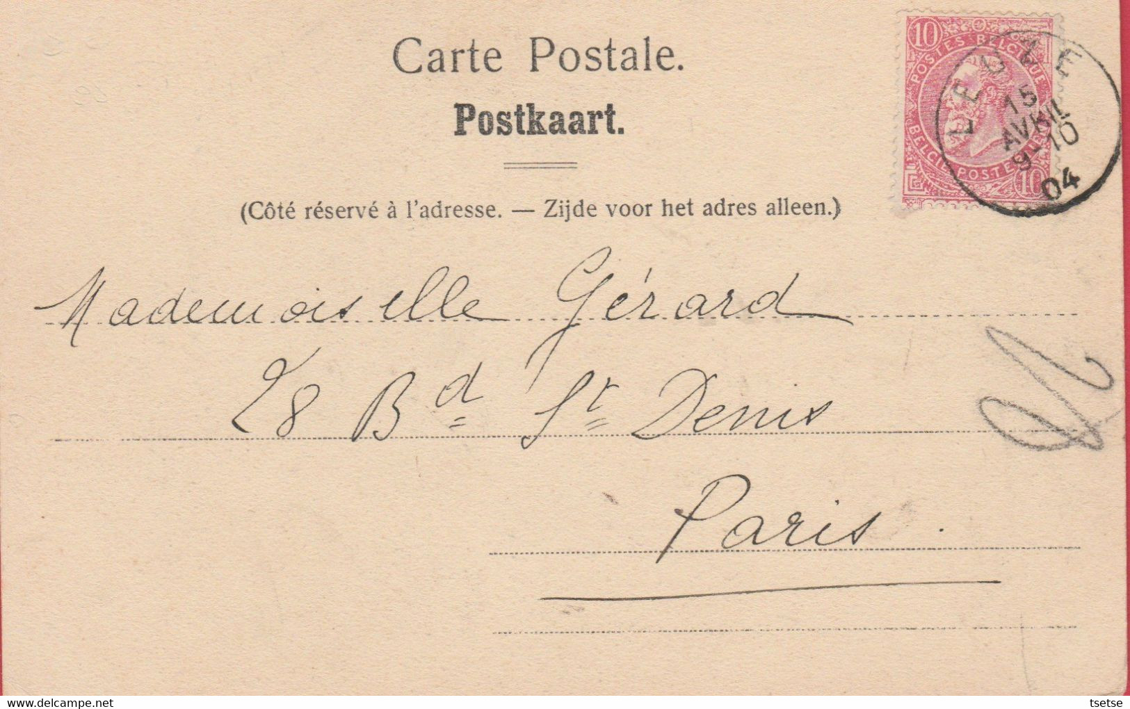 Hantes-Wilheries - Le Château De Robaulx -1904 ( Voir Verso ) - Erquelinnes