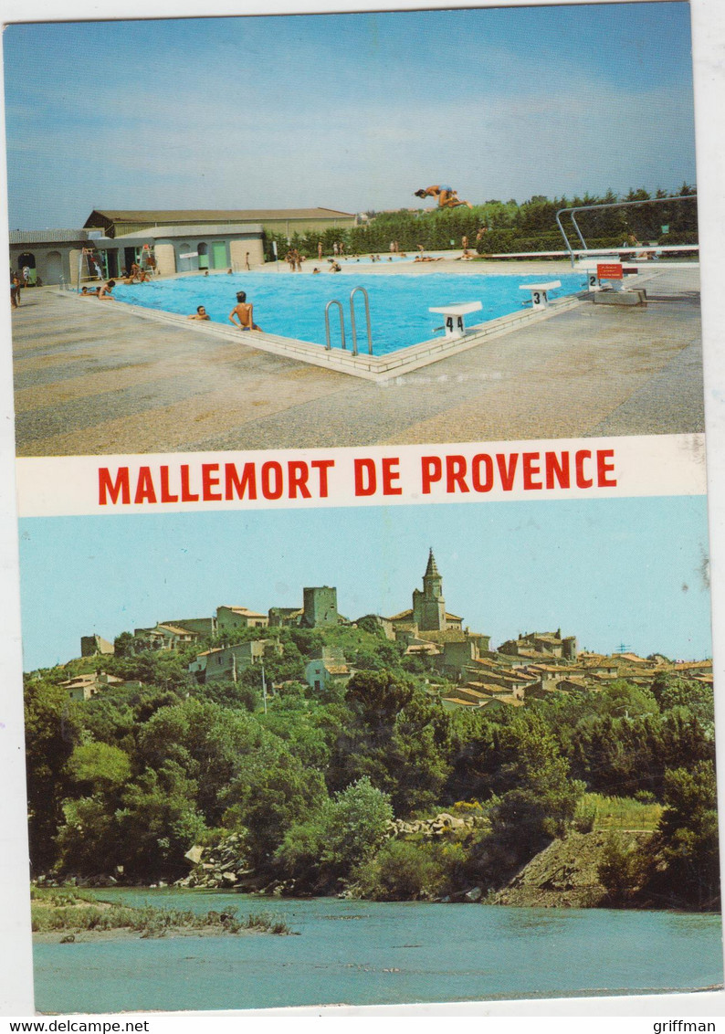 MALLEMORT DE PROVENCE VUE GENERALE LA PISCINE 1985 CPSM GM TBE - Mallemort