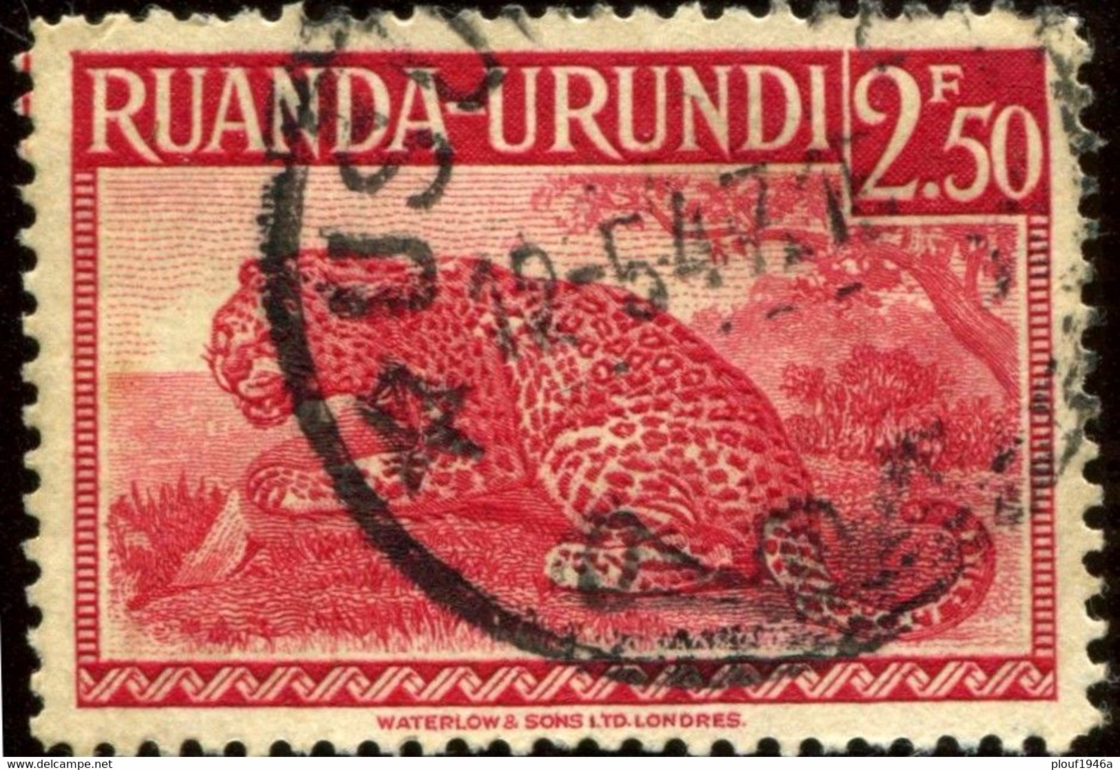 Pays : 411,1 (Ruanda-Urundi : Territoire Sous Mandat Belge)  Yvert Et Tellier N° :  139 (o) - Usati