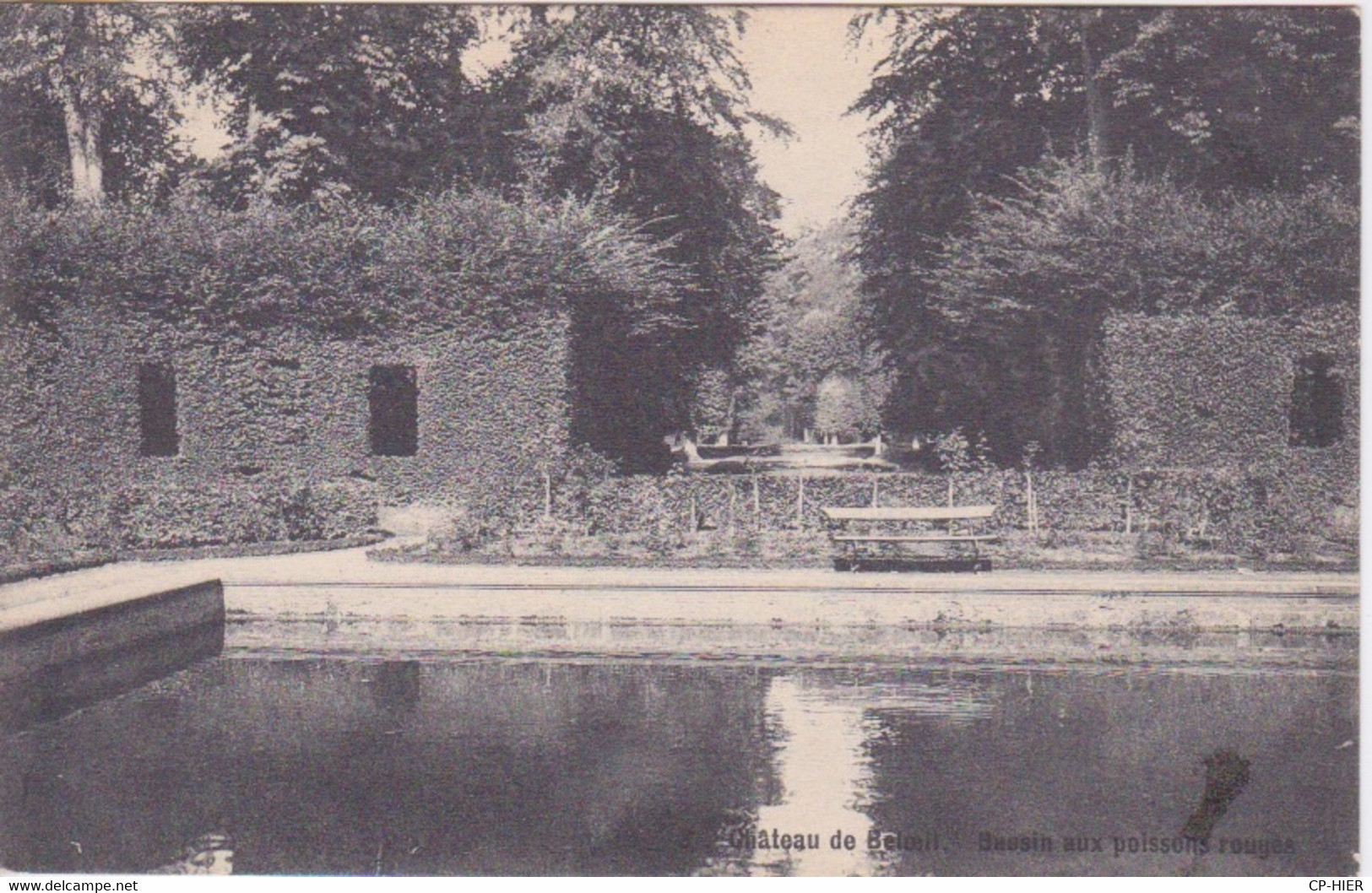 BELGIQUE - HAINAUT - CHATEAU DE BELOEIL - LE BASSIN AUX POISSONS ROUGES - Beloeil