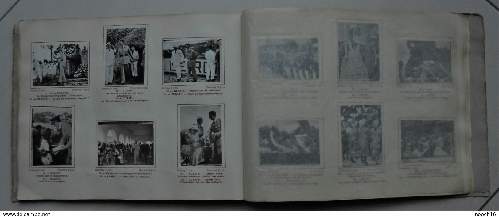 Album chromos vignettes Complet Voyage Baudouin 1er au Congo Belge 1955
