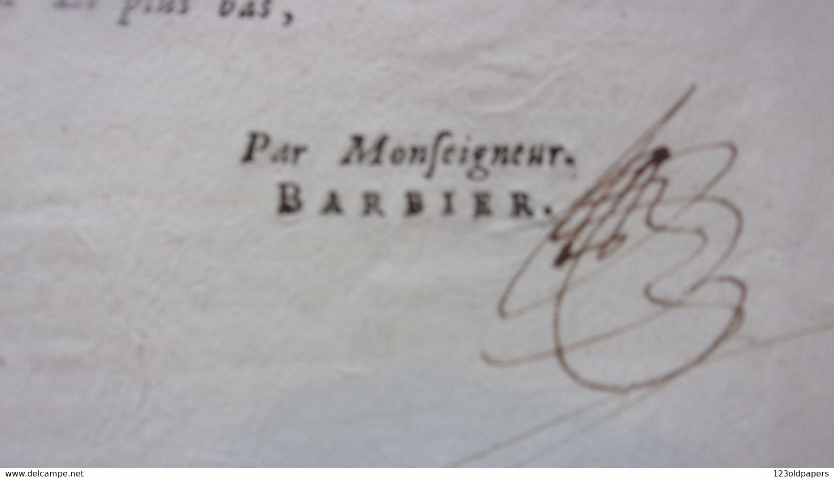 ♥️ AISNE LAON 1731 LETTRE PASTORALE Etienne-Joseph de LA FARE MONSEIGNEUR EVEQUE COMTE D ANISY SECOND PAIR DE FRANCE