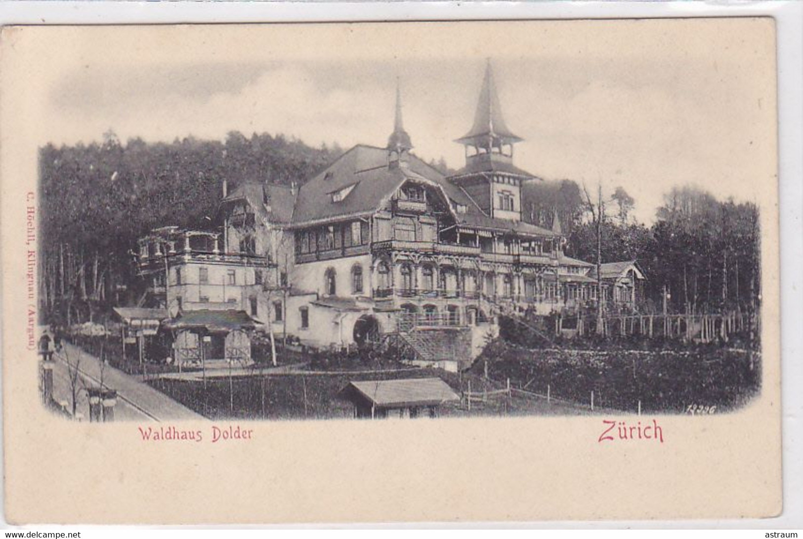 Cpa ( Reliefkarte )-sui- Zurich - Waldhaus Dolder - Verlag C . Hochli - Wald