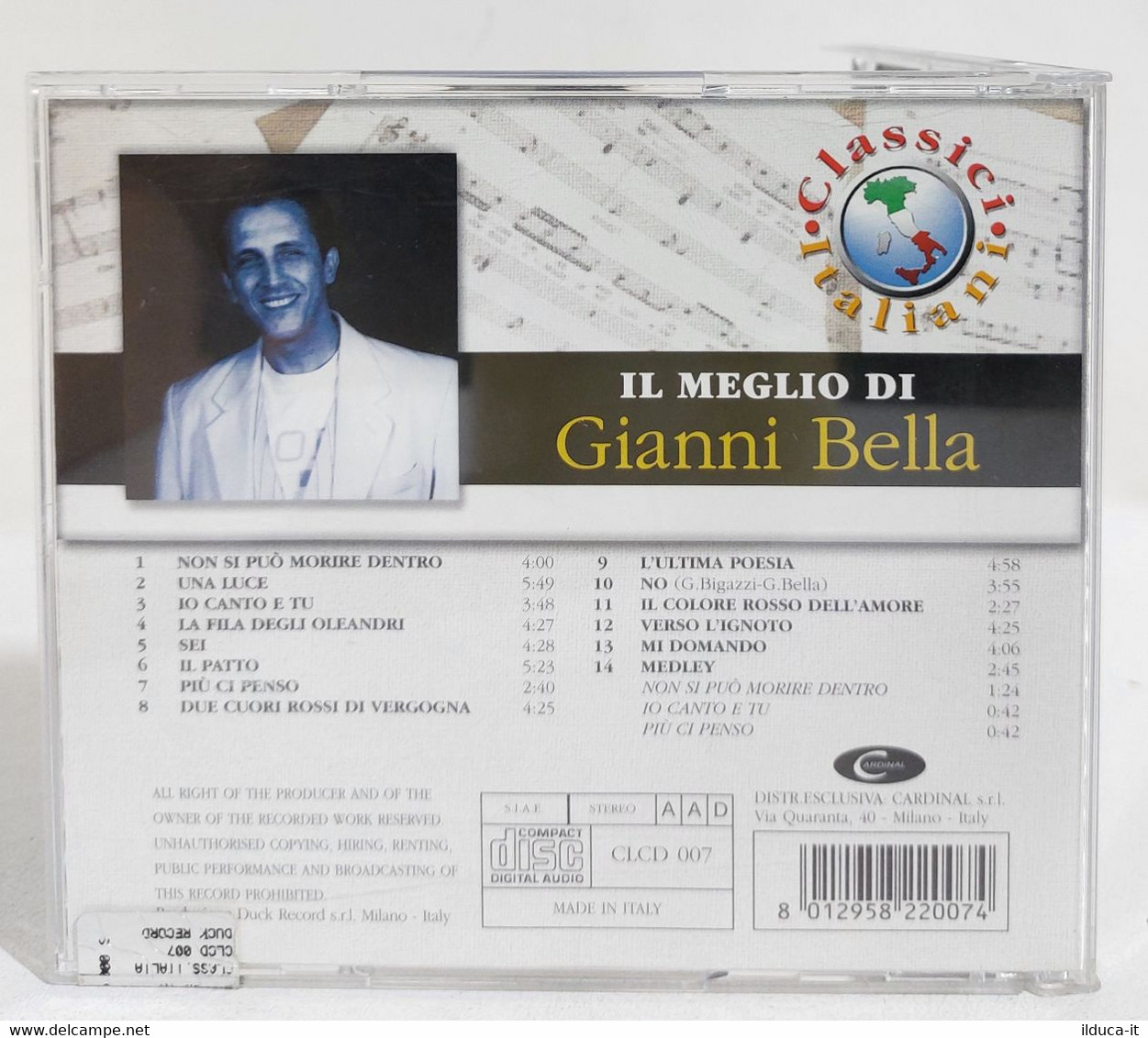 I107685 CD - Il Meglio Di Gianni Bella - Duck Record - Sonstige - Italienische Musik