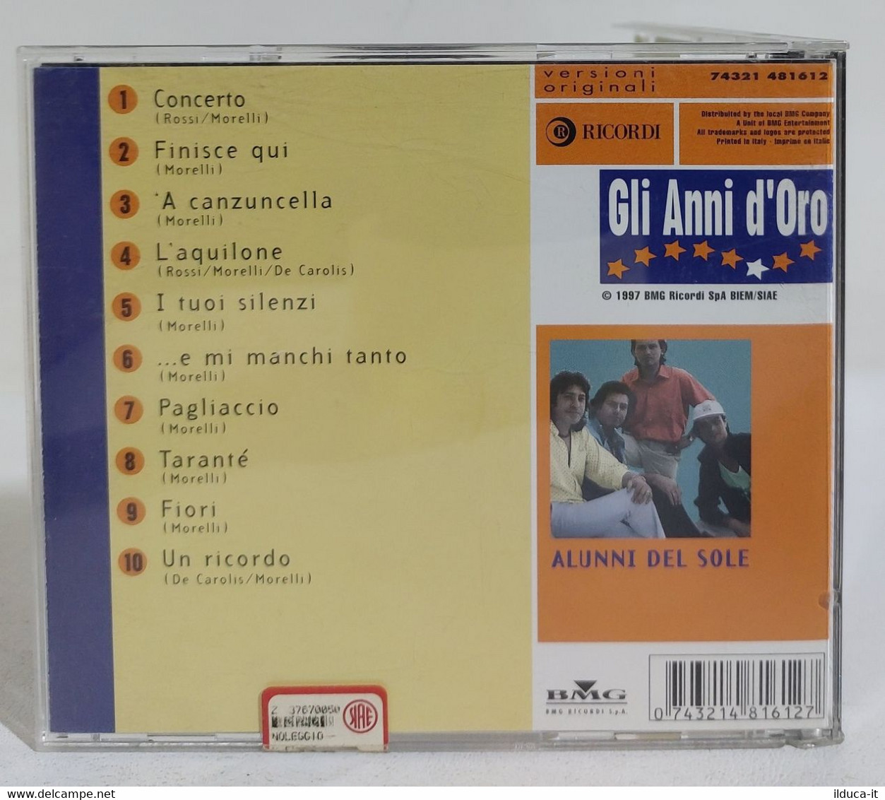 I107699 CD - Alunni Del Sole - Gli Anni D'oro - BMG 1997 - Sonstige - Italienische Musik