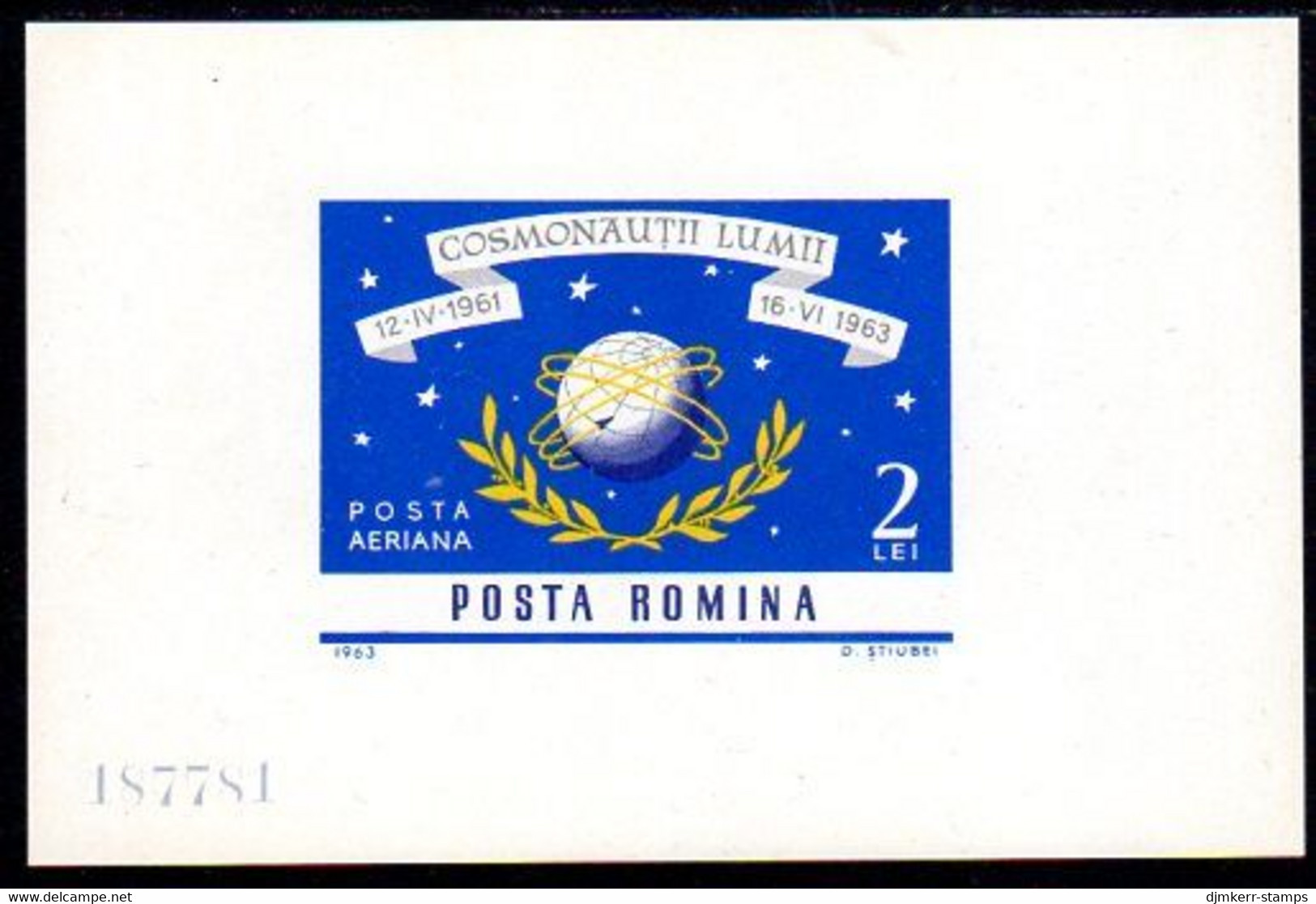 ROMANIA 1964 Space Travel Block MNH / **.  Michel Block 56 - Nuevos