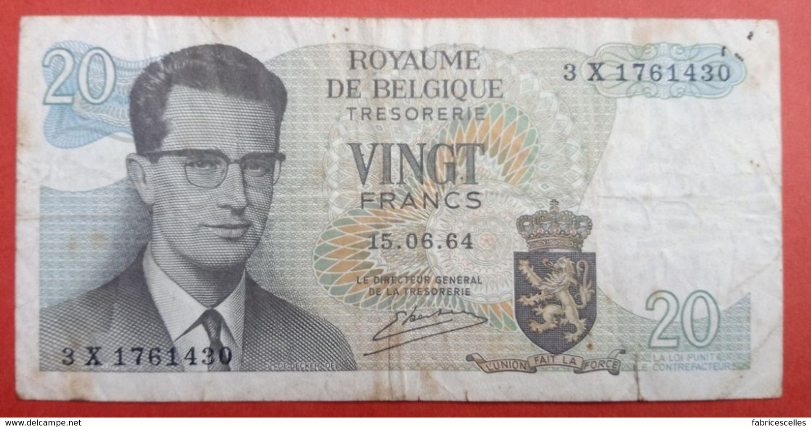 Belgique - Billet De 20 Francs - 20 Francs