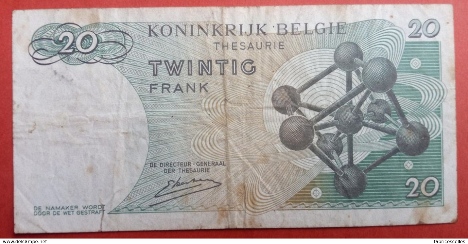 Belgique - Billet De 20 Francs - 20 Francos