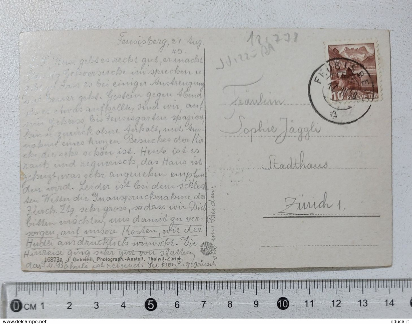 I121778 Cartolina Svizzera - Kurhotel Schonfels Feusisburg Gegen Richterswil ... - Richterswil