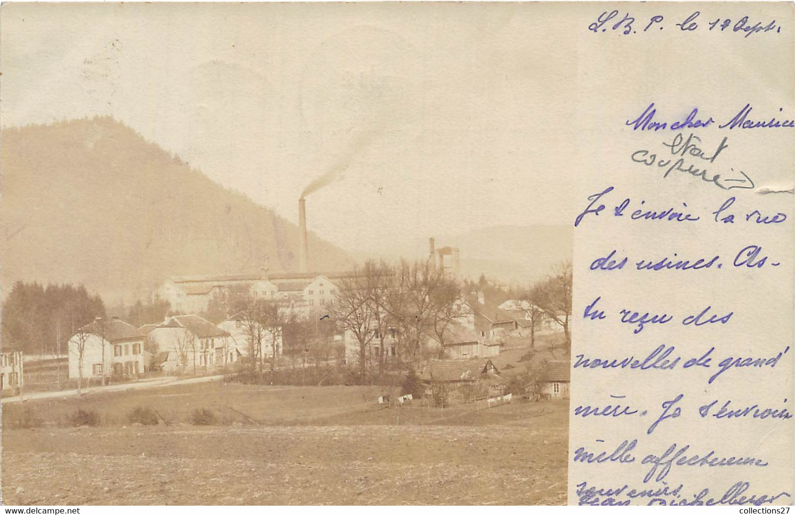 88-ETIVAL- CARTE-PHOTO- USINE - Etival Clairefontaine