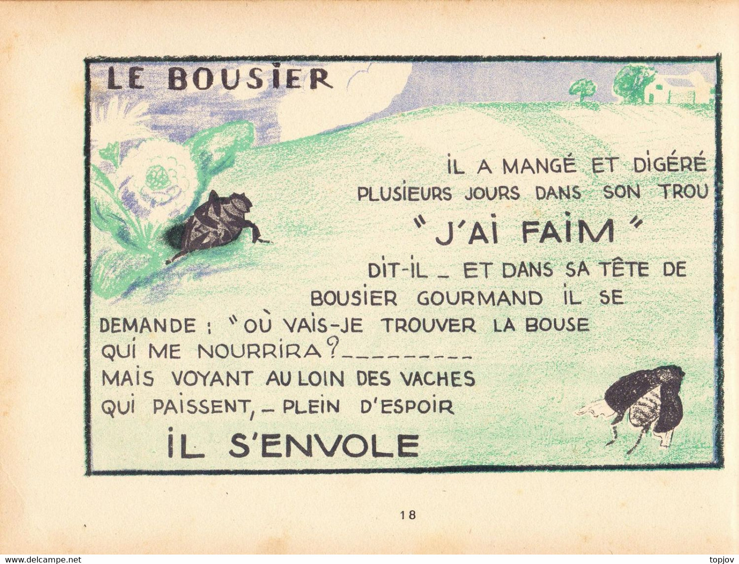 FRANCE - LA VIE DES BETES  LAROUSSE PARIS - PAPILLON  GRILLON  BOUSIER  LES FOURMIS - 40 Pages - 1930 - Encyclopédies