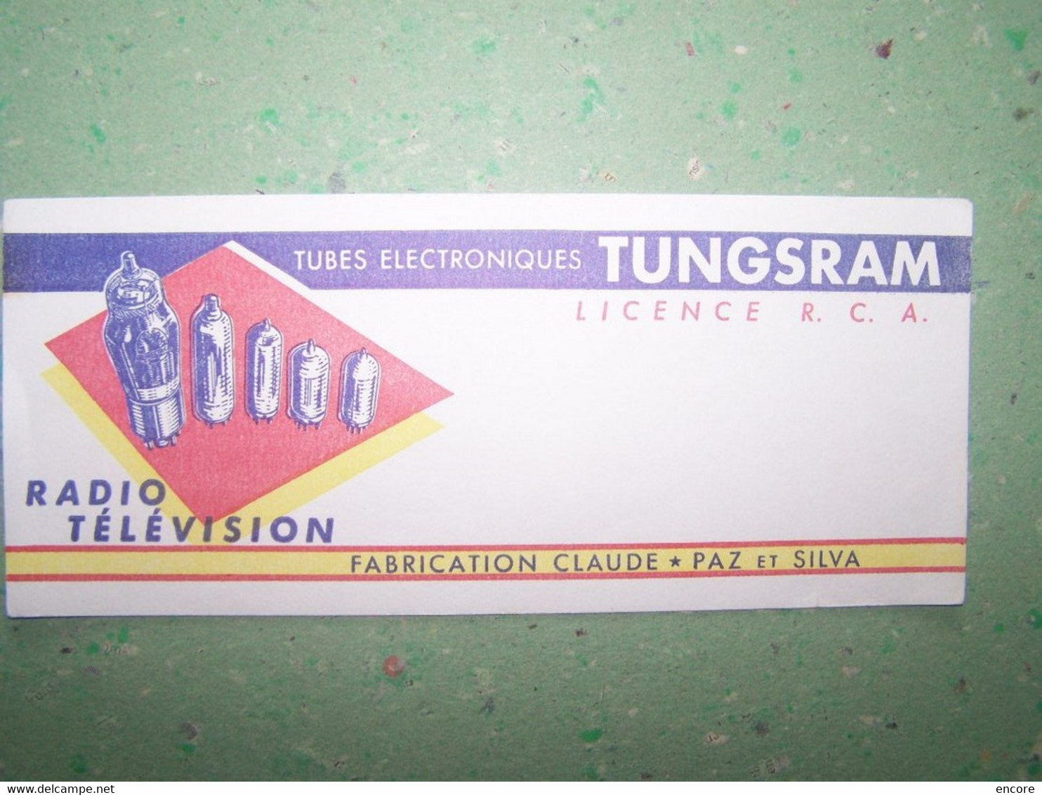 BUVARD. PUBLICITE "AMPOULES TUNGSRAM KRYPTON". 100_7019TRC"a" - Elektriciteit En Gas