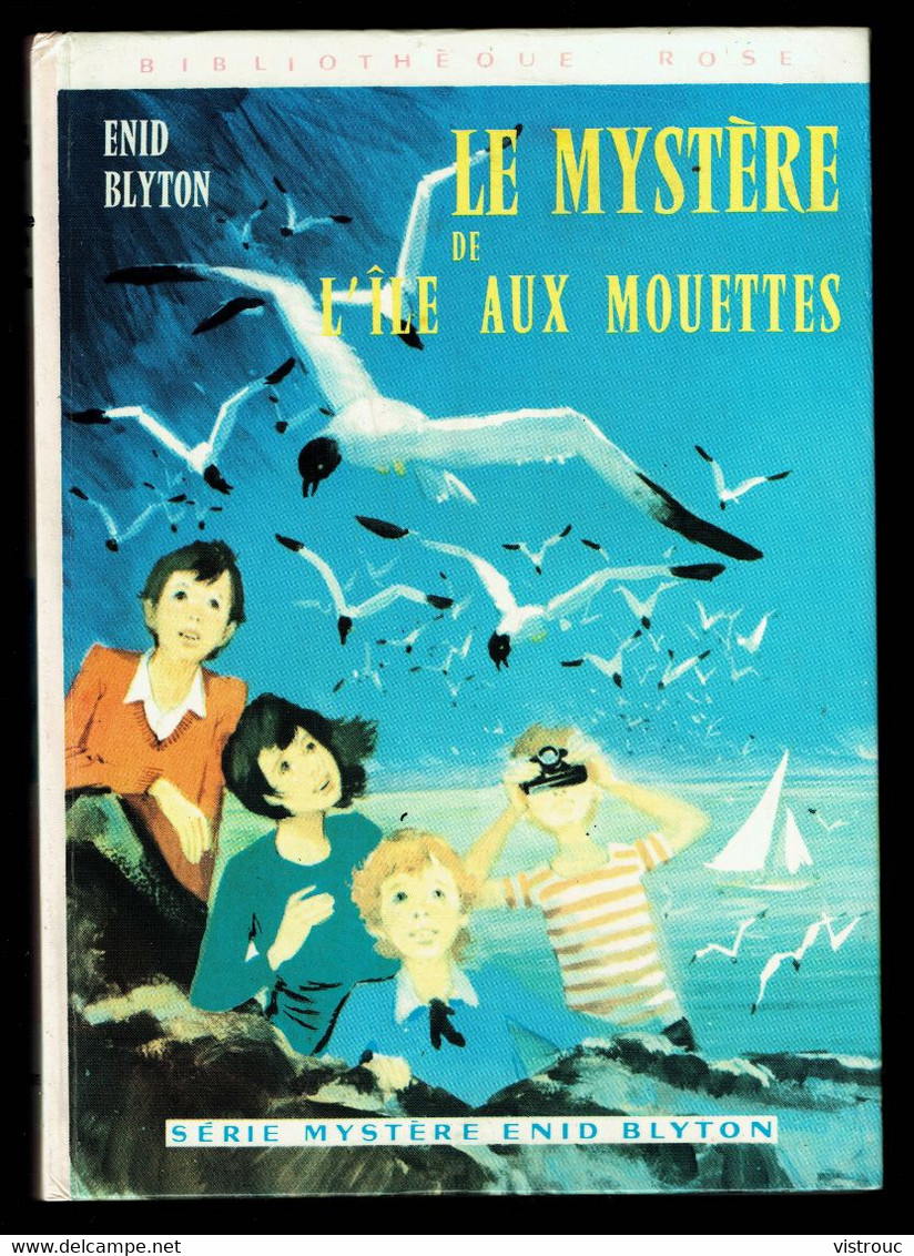 "Le Mystère De L'île Aux Mouettes" - Enid BLYTON - Bibliothèque Rose HACHETTE. - Bibliothèque Rose