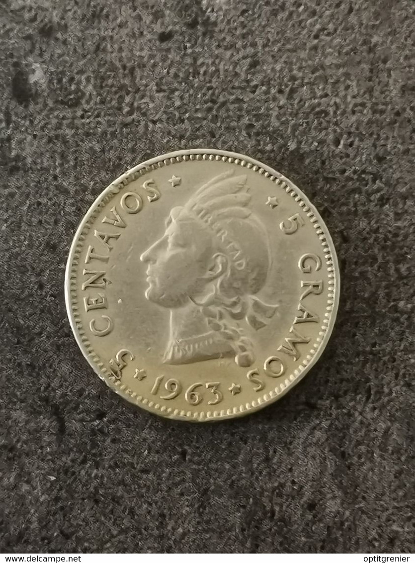 5 CENTAVOS 1963 REPUBLIQUE DOMINICAINE - Dominicana