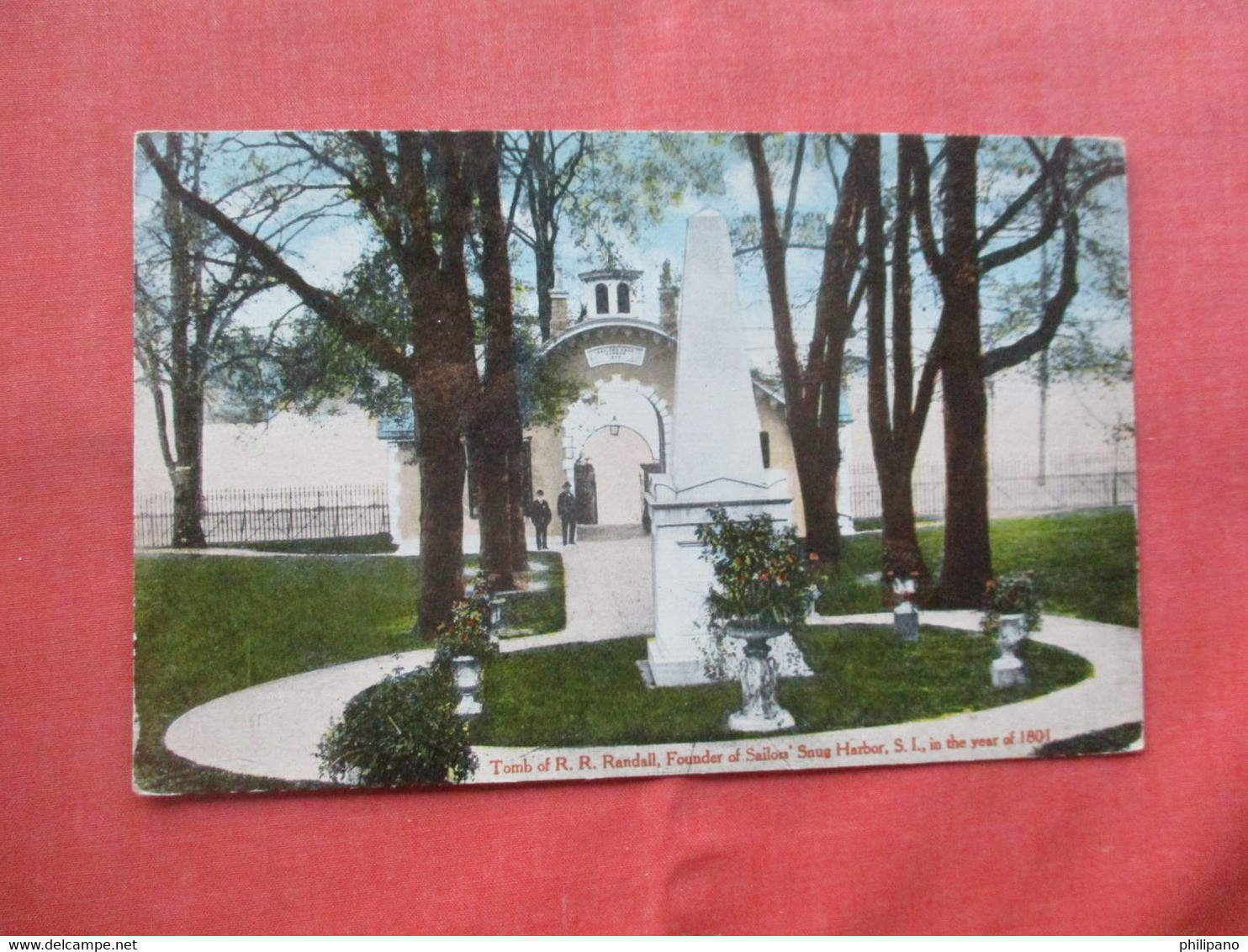 Tomb Of R.R. Randall  Founder Sailors Snug Harbor.  Staten Island  New York > New York City > Staten Island   Ref 5742 - Staten Island