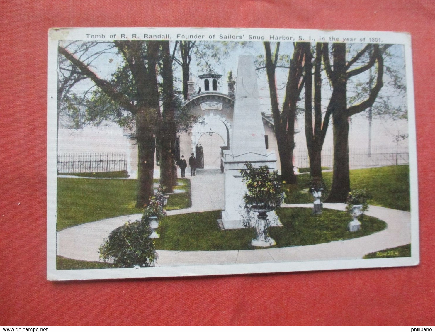 Tomb Of R.R. Randall  Founder Sailors Snug Harbor.  Staten Island  New York > New York City > Staten Island   Ref 5742 - Staten Island