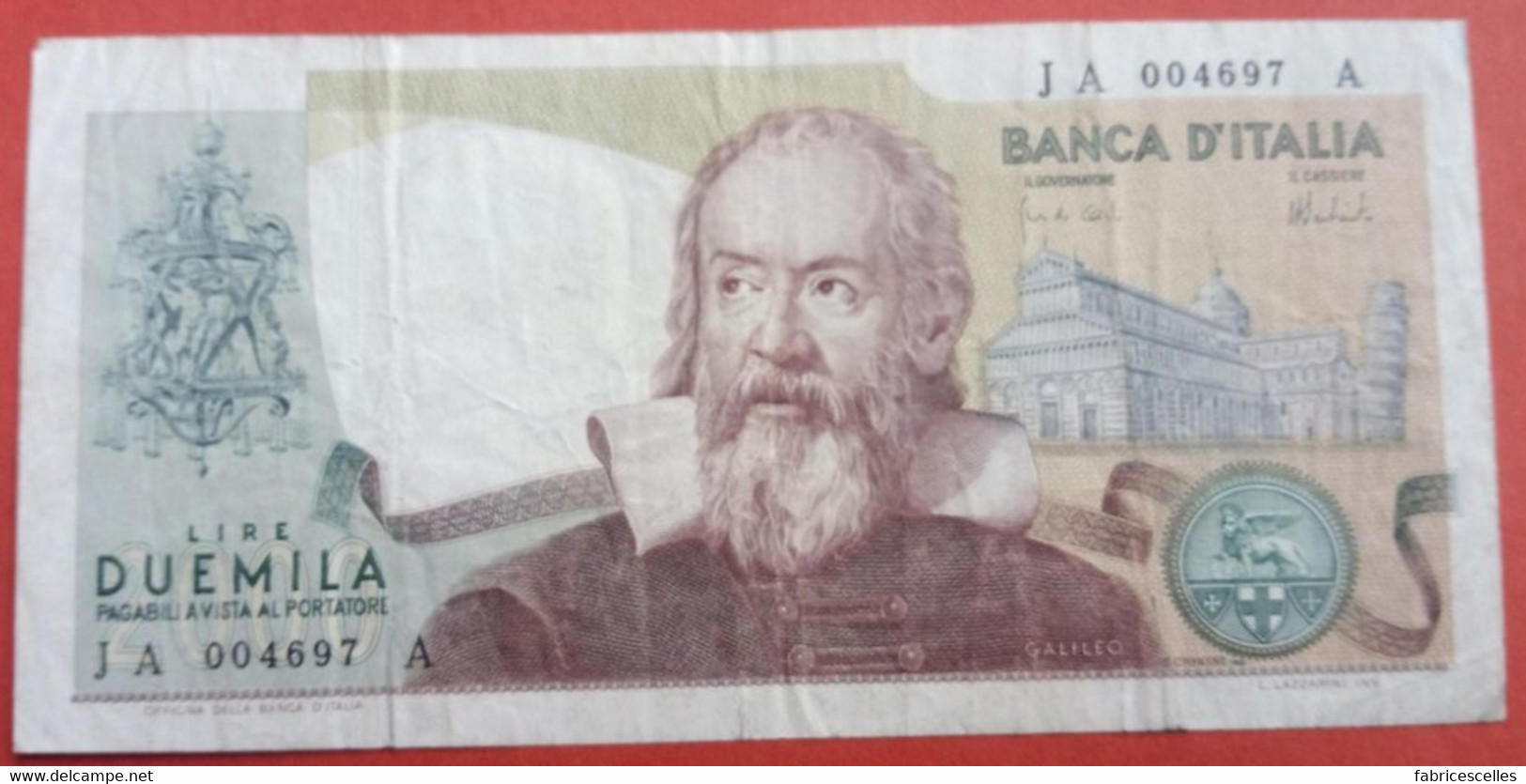 Italie - Billet De  2000 Lires - 2000 Liras