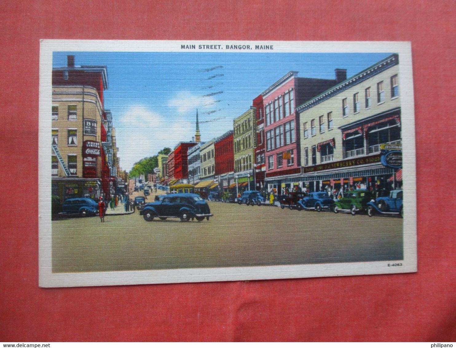 Main Street. Newberry Store. Coca Cola Sign. Auburn Maine > Auburn     Ref 5742 - Auburn