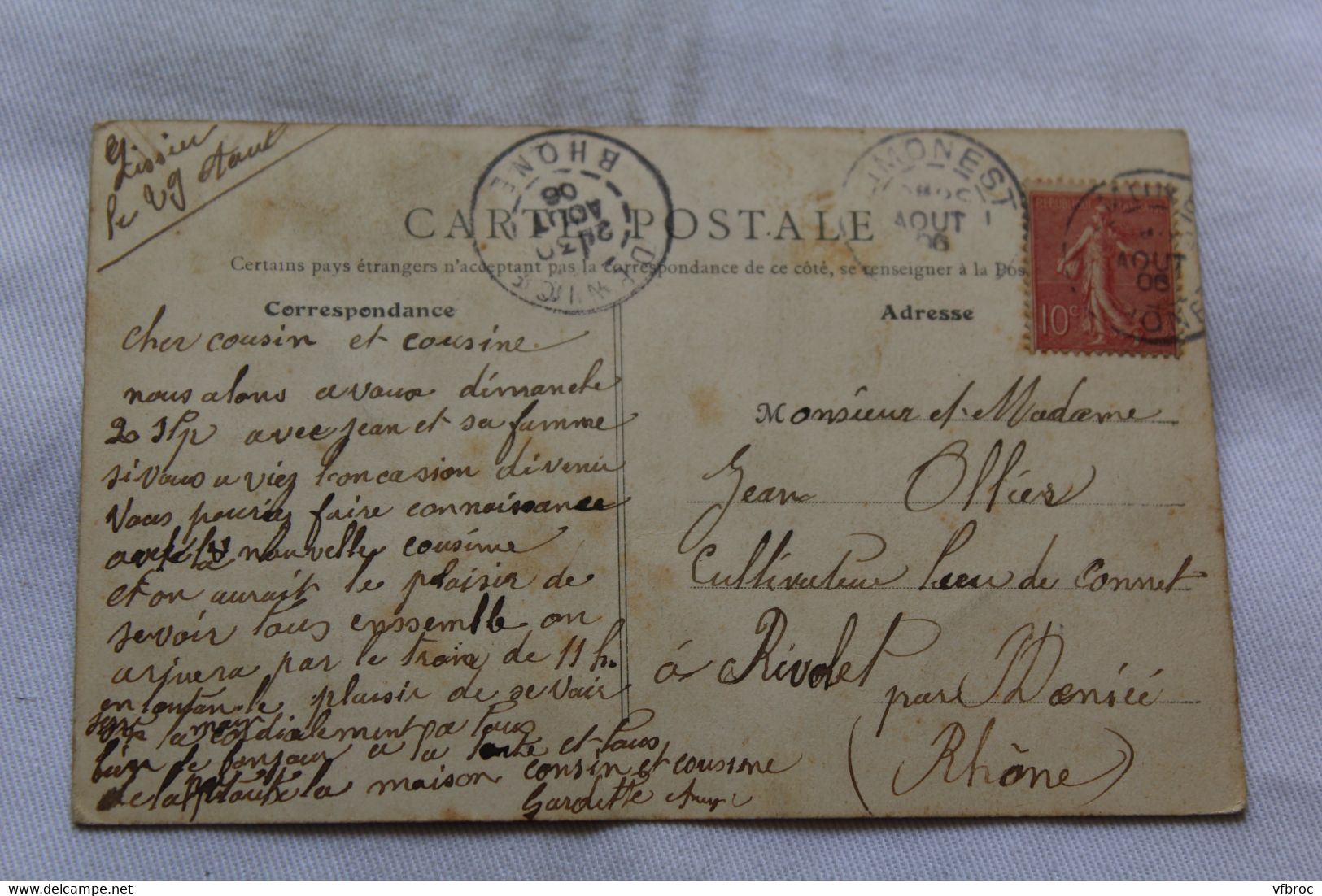 Cpa 1906, Limonest, Vue Panoramique, Rhône 69 - Limonest