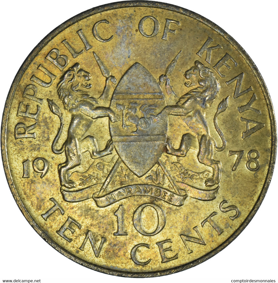 Monnaie, Kenya, 10 Cents, 1978 - Kenya