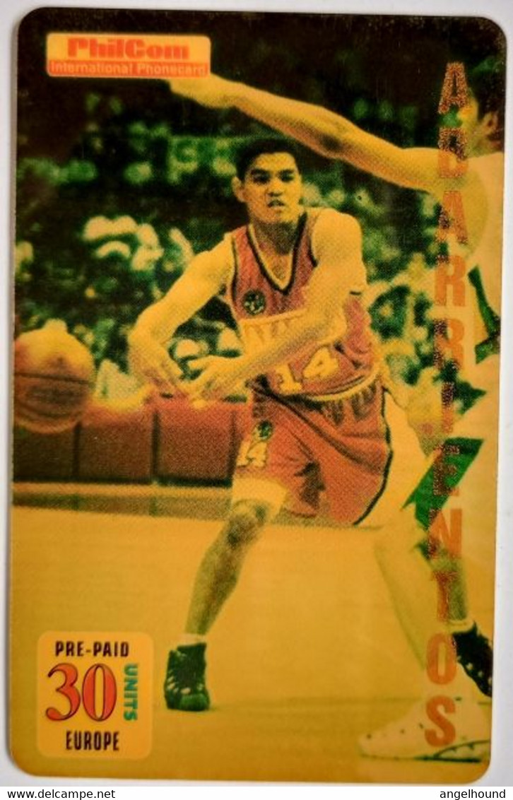 Philcom 30 Units  For Europe ( Dummy ) Basketball Player Johnny Abarrientos - Filipinas