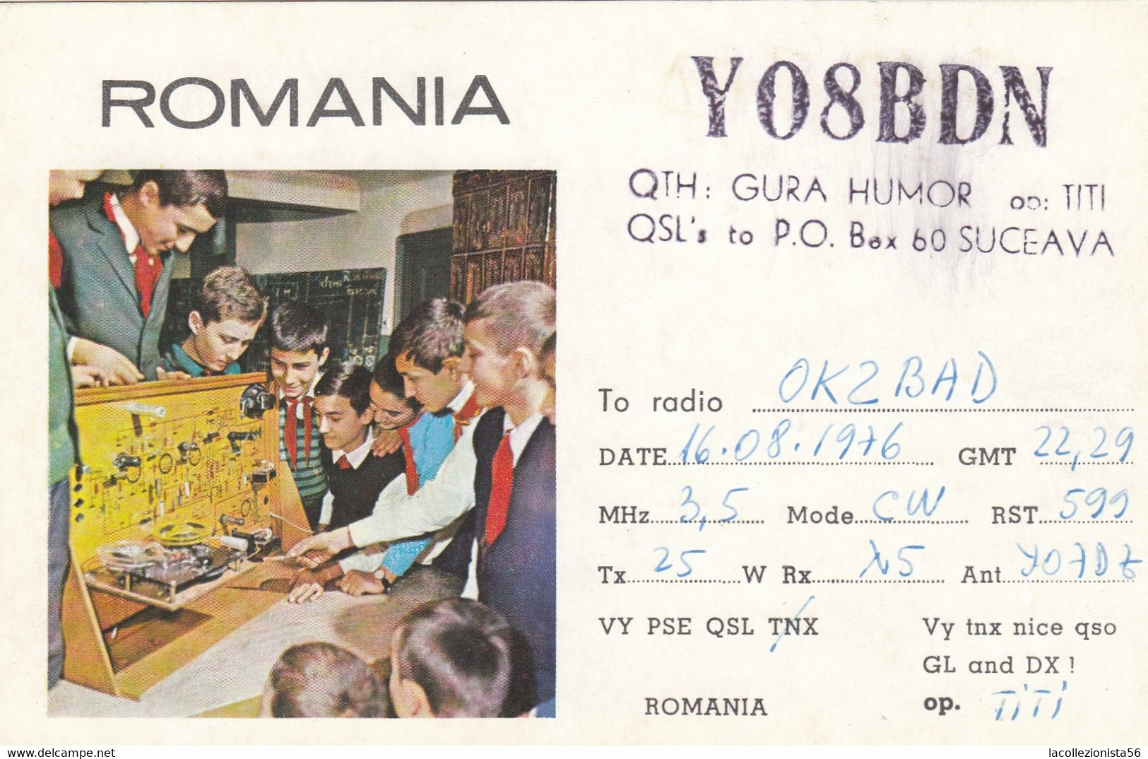 10961- CARTE QLS - YO8BDN - ROMANIA -1976 - CB