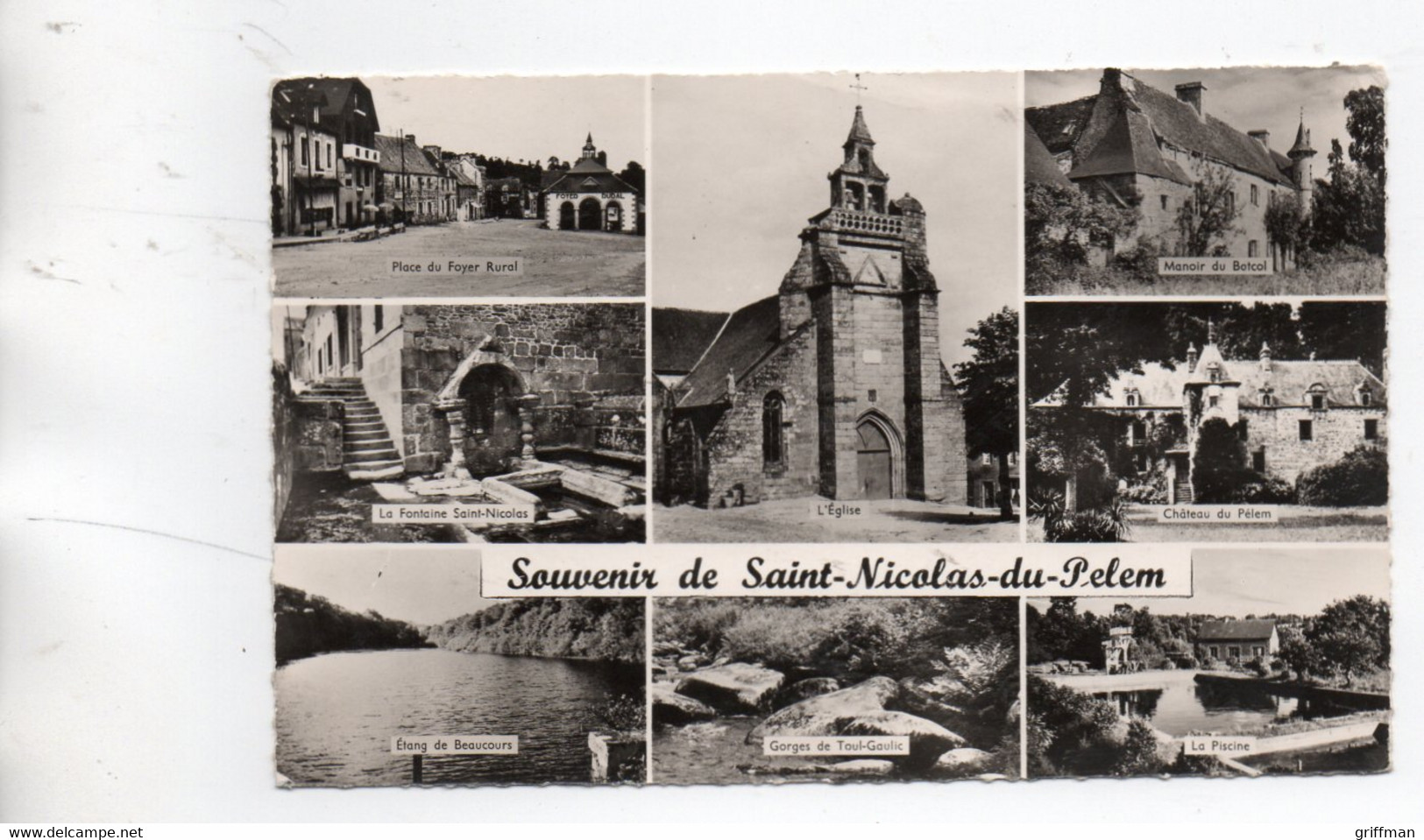 SAINT NICOLAS DU PELEM SOUVENIR  1961 CPSM 9X14 TBE - Saint-Nicolas-du-Pélem