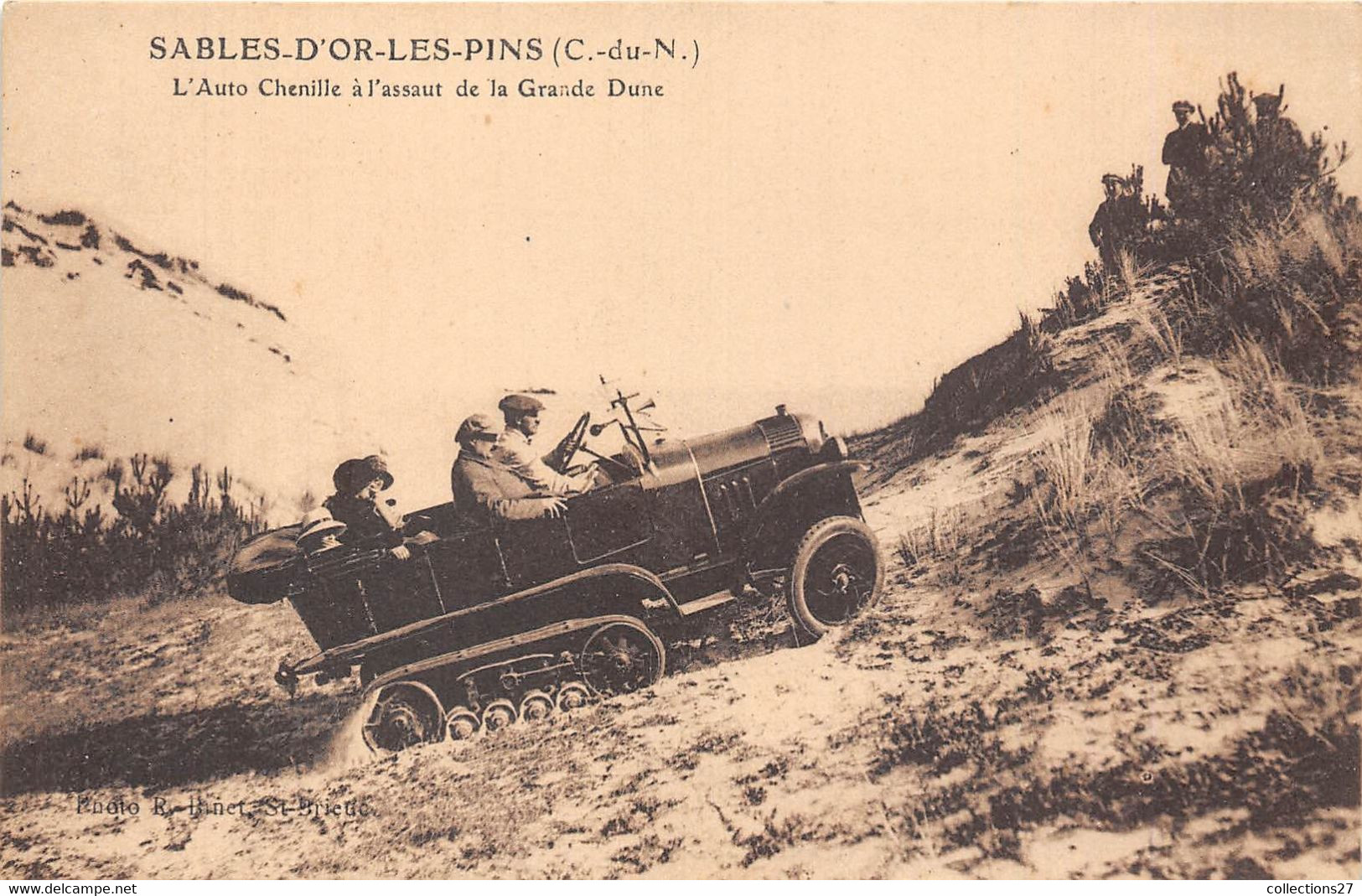 22-SABLES-D'OR-LES-PINS- L'AUTO CHENILLE A L'ASSAUT DE LA GRANDE DUNE - Autres & Non Classés