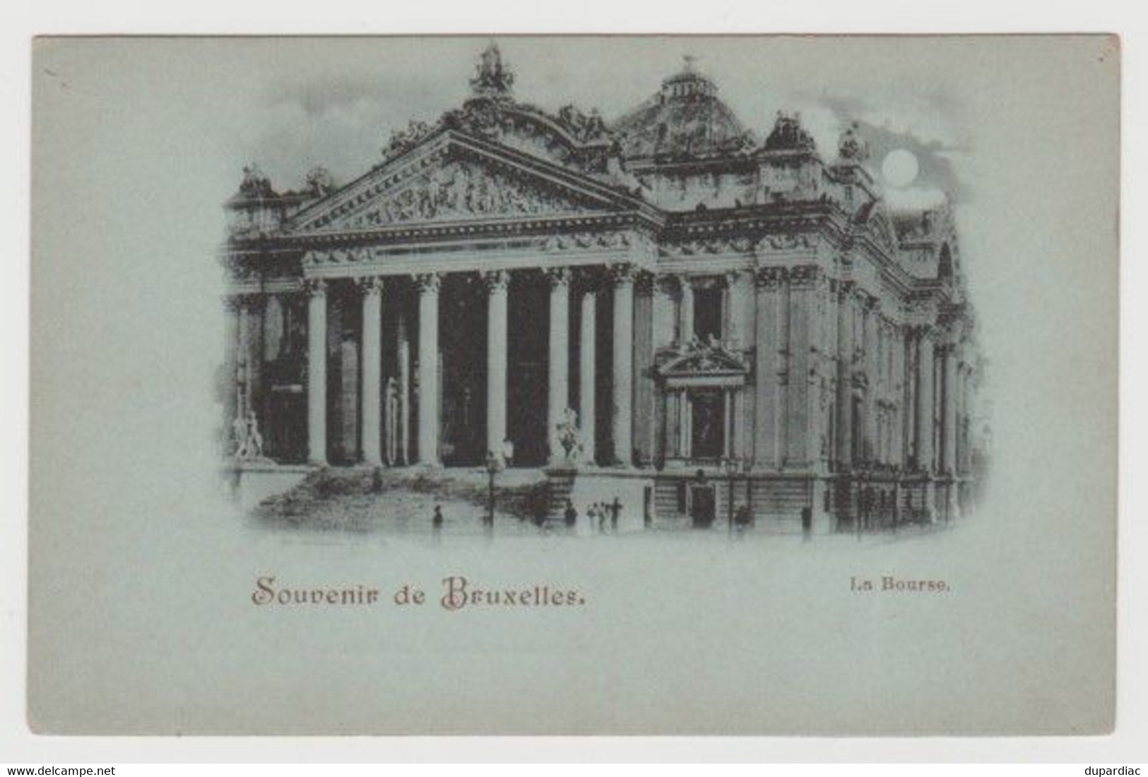 Belgique / Souvenir De BRUXELLES -- La Bourse. - Brussels By Night