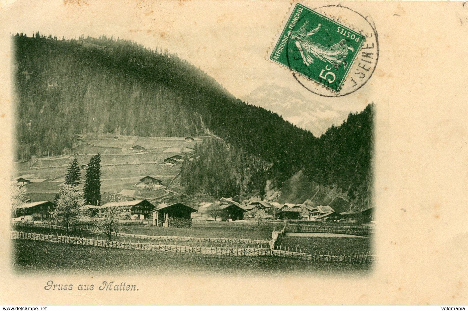 S10527 Cpa Suisse - Gruss Aus Matten - Matten Bei Interlaken