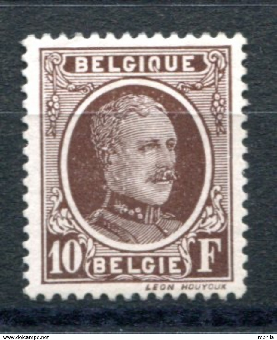 RC 23495 BELGIQUE COTE 290€ N° 210 - 10f ALBERT 1er TYPE HOUYOUX NEUF ** MNH TB - Neufs