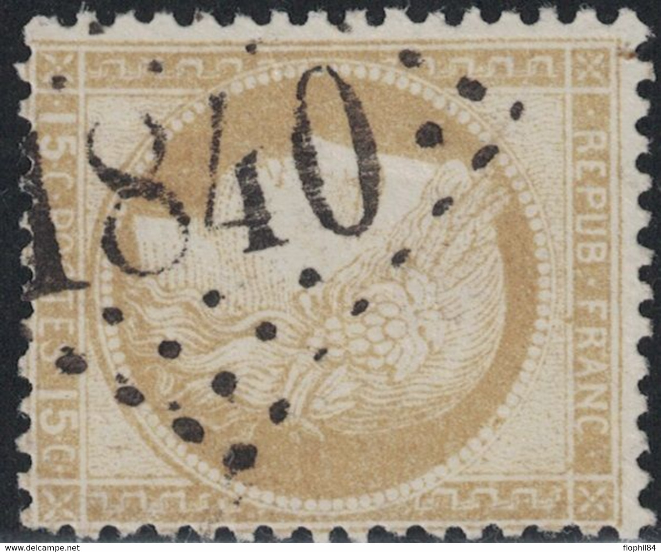 CERES - N°55 - OBLITERATION - GC1840 - L'ISLE SUR SORGUE - VAUCLUSE. - 1871-1875 Cérès
