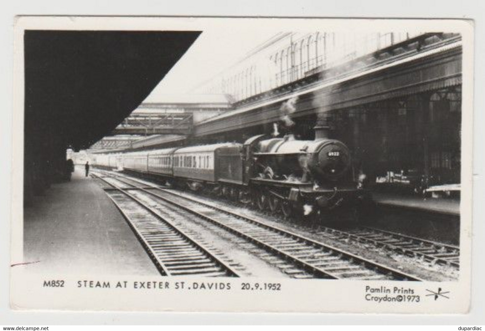 Royaume-Uni / EXETER -- STEAM AT EXETER ST. DAVIDS 20.9.1952 (train Gare St Davids). - Exeter