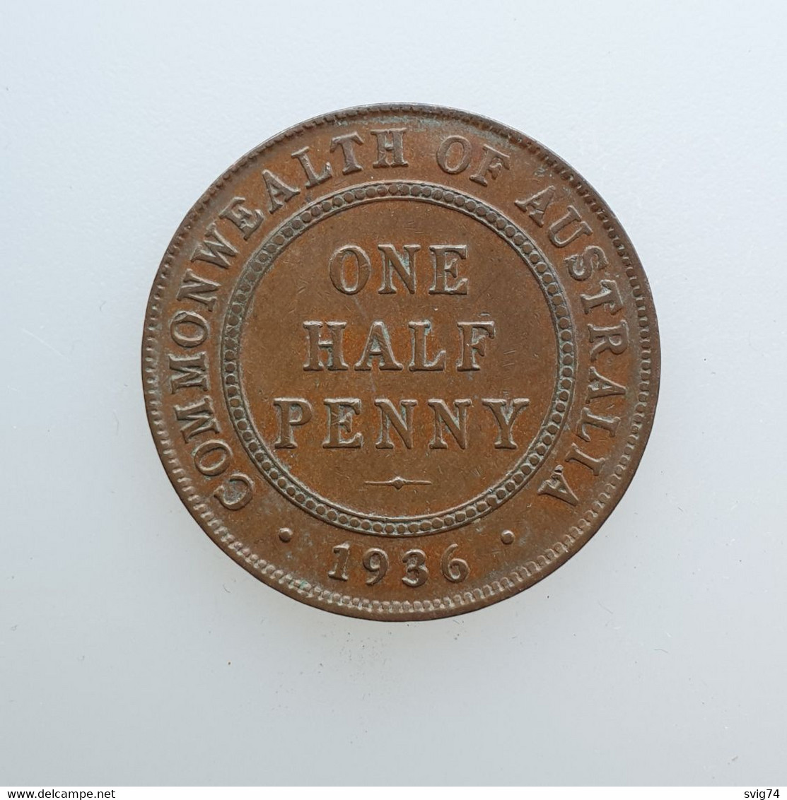 Australia - George V - 1936 - ½ Penny - ½ Penny