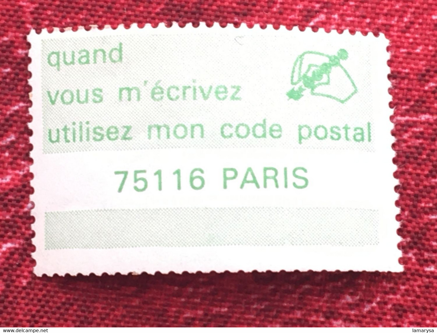 Le Code Postal-Lot 38 Vignette P.T.T. Différentes Villes-☛Erinnophilie,stamp,Timbre,Label,Sticker-Aufkleber-Bollo-Viñeta - Zipcode