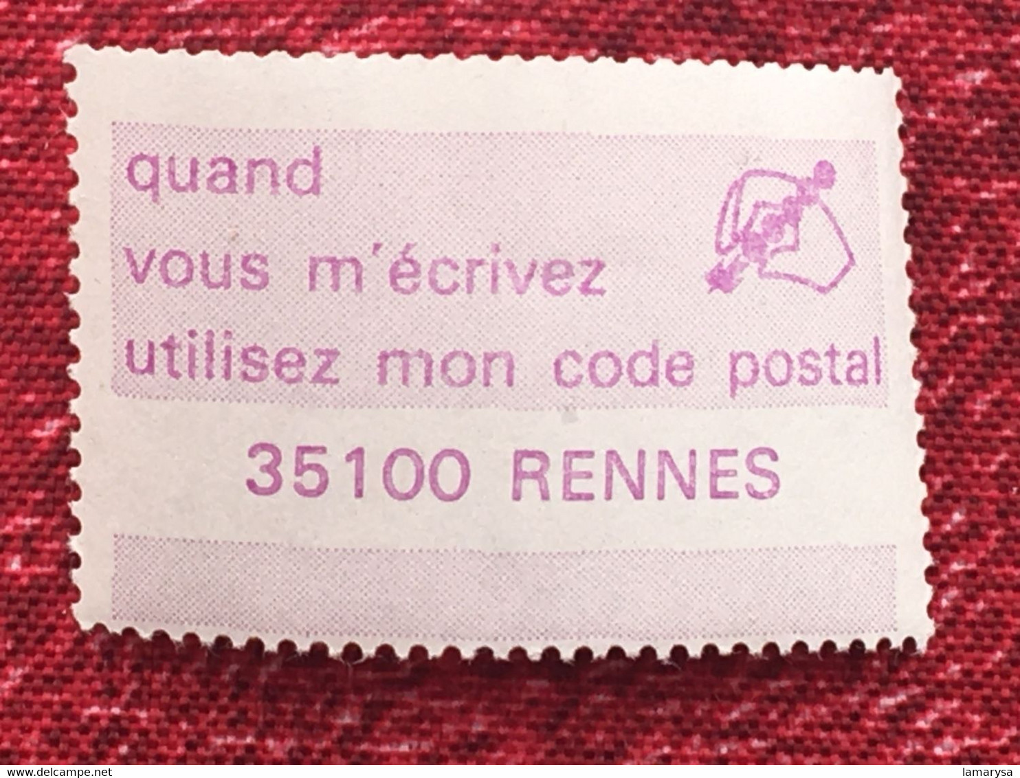 Le Code Postal-Lot 38 Vignette P.T.T. différentes villes-☛Erinnophilie,stamp,Timbre,Label,Sticker-Aufkleber-Bollo-Viñeta