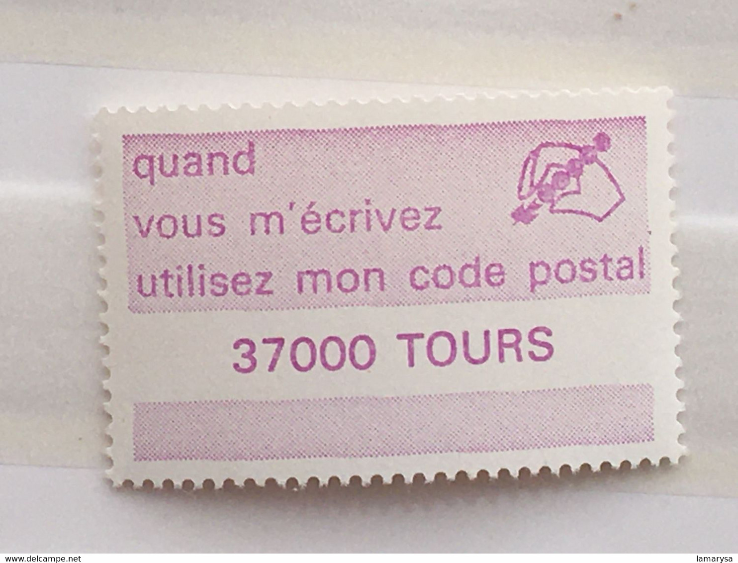 Le Code Postal-Lot 38 Vignette P.T.T. différentes villes-☛Erinnophilie,stamp,Timbre,Label,Sticker-Aufkleber-Bollo-Viñeta