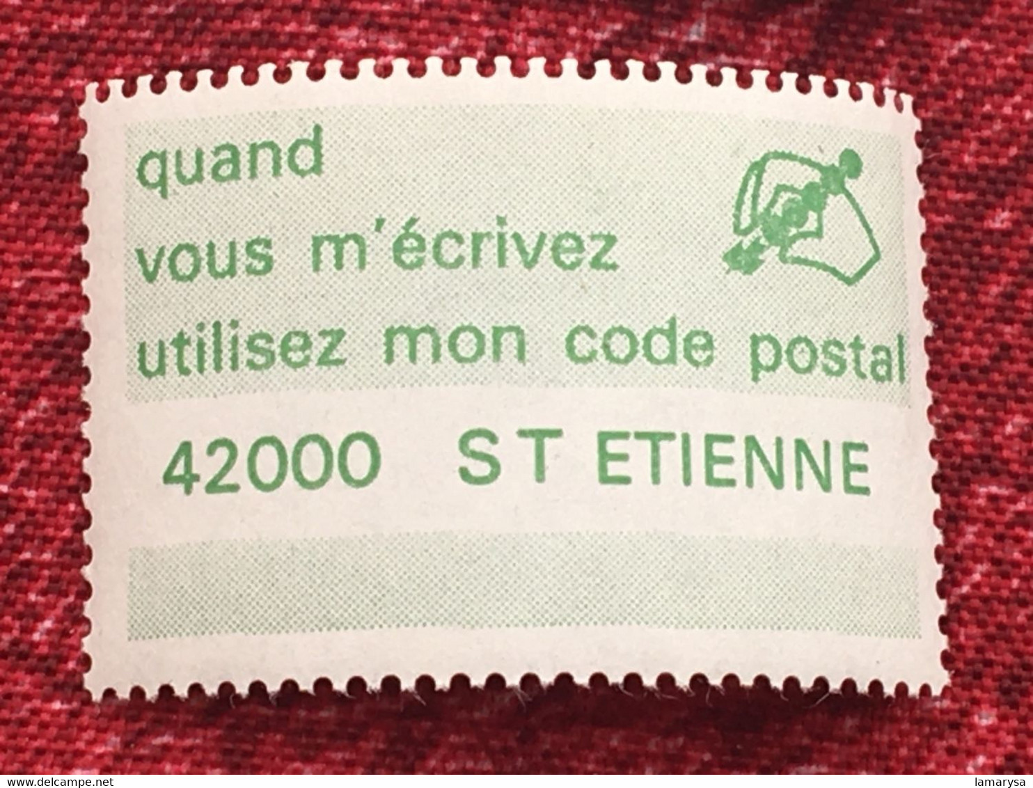 Le Code Postal-Lot 38 Vignette P.T.T. différentes villes-☛Erinnophilie,stamp,Timbre,Label,Sticker-Aufkleber-Bollo-Viñeta