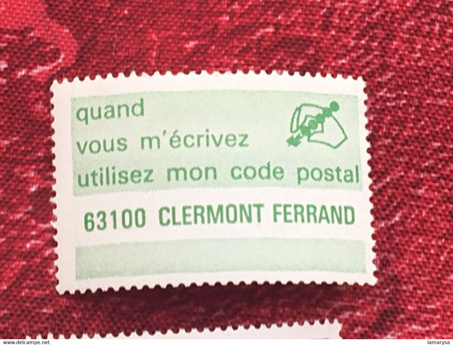 Le Code Postal-Lot 38 Vignette P.T.T. différentes villes-☛Erinnophilie,stamp,Timbre,Label,Sticker-Aufkleber-Bollo-Viñeta