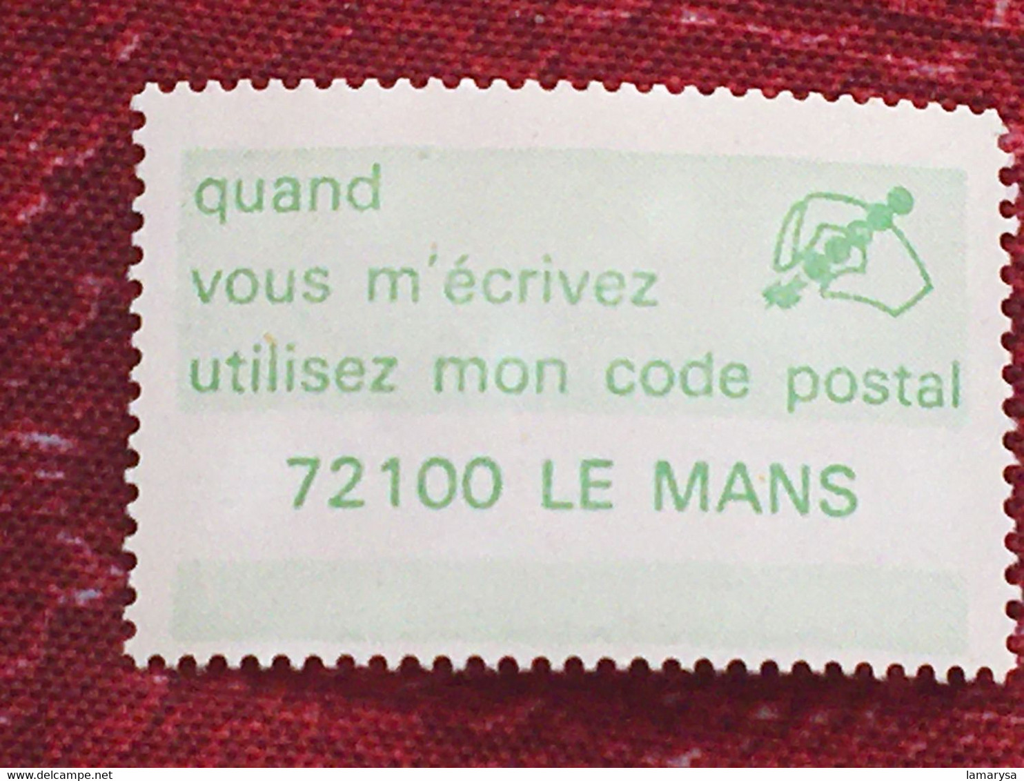 Le Code Postal-Lot 38 Vignette P.T.T. différentes villes-☛Erinnophilie,stamp,Timbre,Label,Sticker-Aufkleber-Bollo-Viñeta