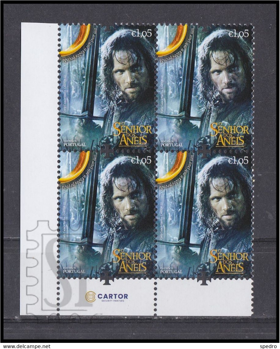 Portugal 2022 Lord Of The Rings Senhor Dos Anéis J.R.R. Tolkien's Warner Bros. Entertainment CORNER SHEET CARTOR Cinema - Full Sheets & Multiples