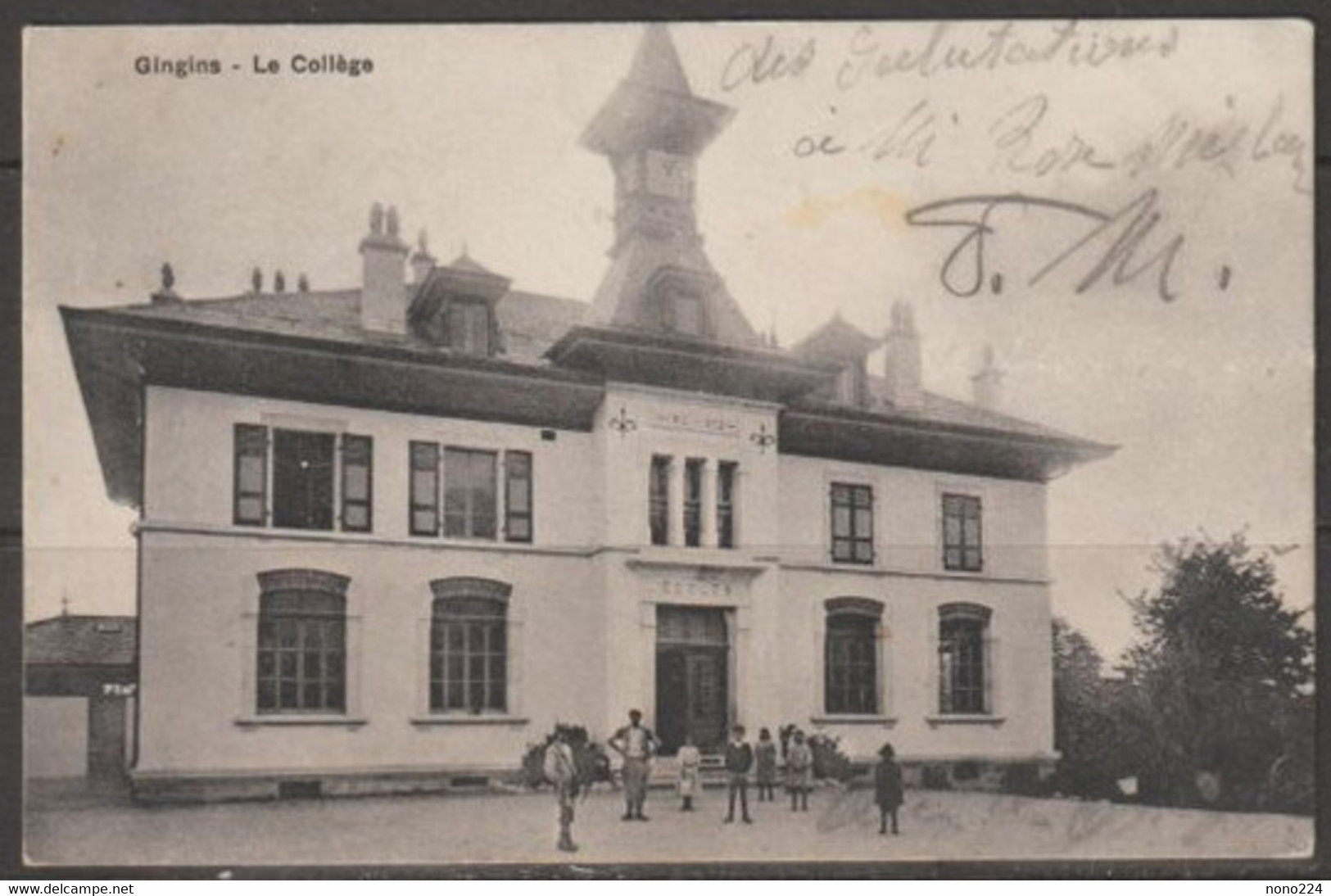 Carte P De 1908 ( Gingins / Le Collège ) - Gingins