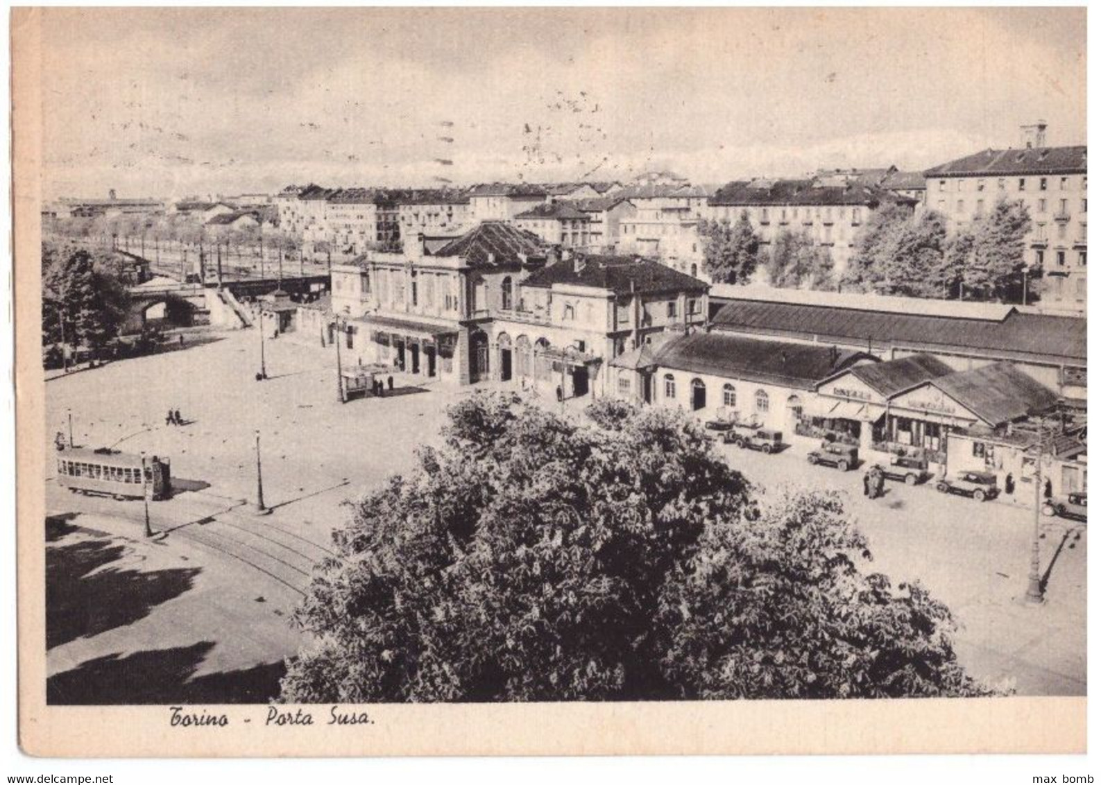1940 TORINO  14 PORTA SUSA TRAM - Stazione Porta Nuova