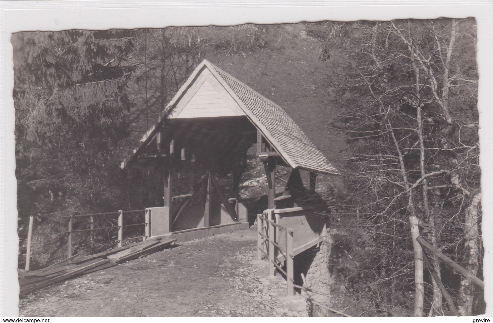 Les Sciernes D'Albeuve, Le Pont De Beaucu. Carte-photo - Albeuve