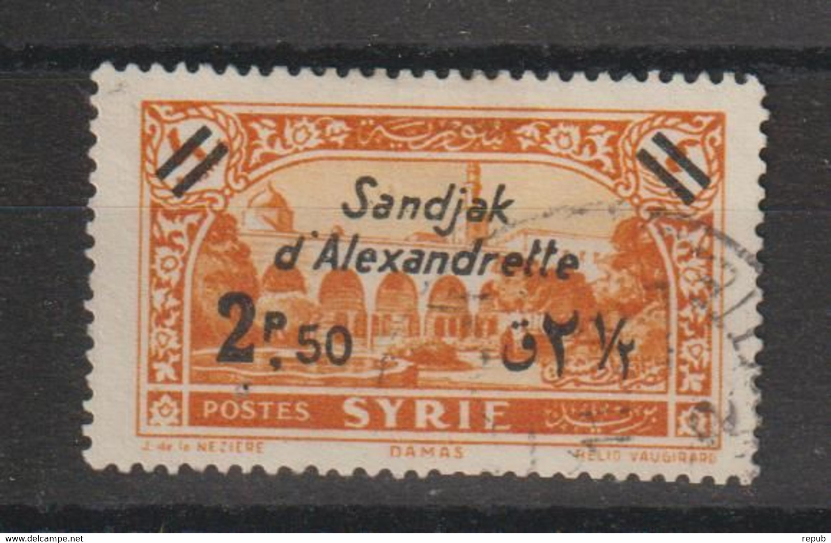 Alexandrette 1938 Série Surchargée 7, 1 Val Oblit Used - Usados