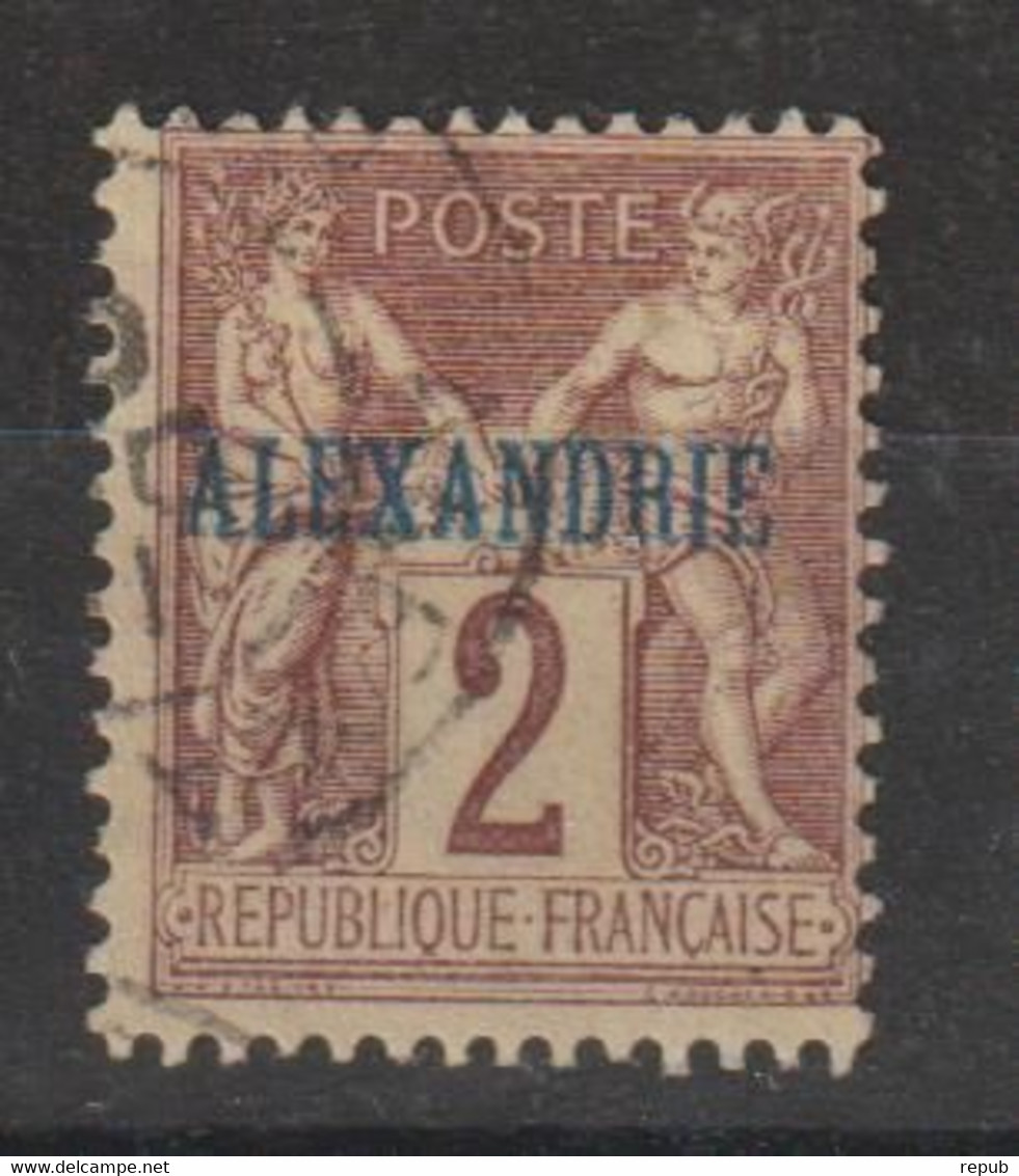 Alexandrie 1899-1900 Sage Surchargé 2, 1 Val Oblit Used - Used Stamps