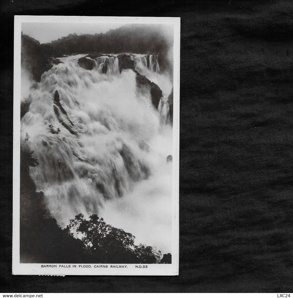 BARRON FALLS IN FLOOD. CAIRNS RAILWAY. - Cairns