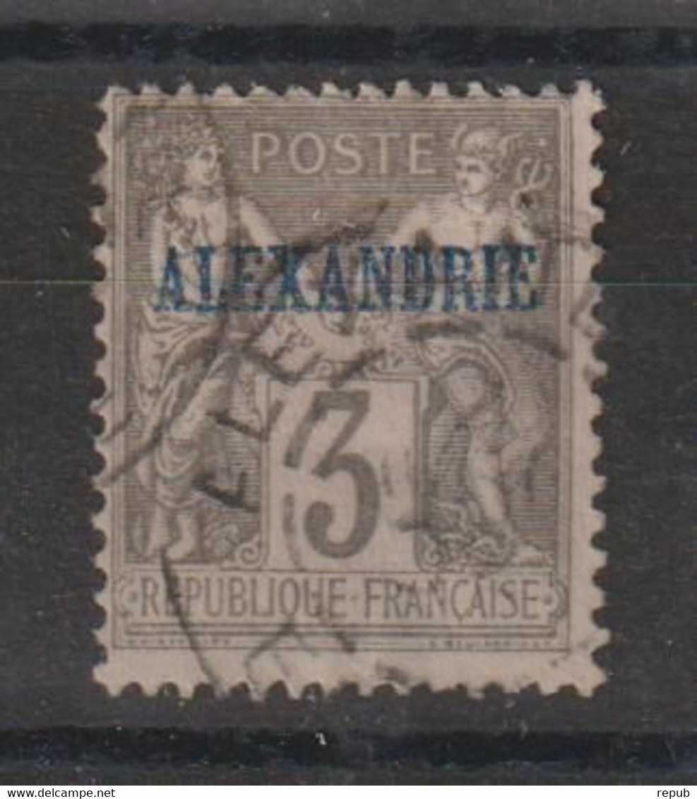 Alexandrie 1899-1900 Sage Surchargé 3, 1 Val Oblit Used - Gebraucht