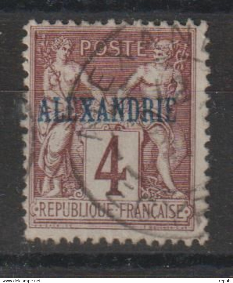 Alexandrie 1899-1900 Sage Surchargé 4, 1 Val Oblit Used - Gebruikt