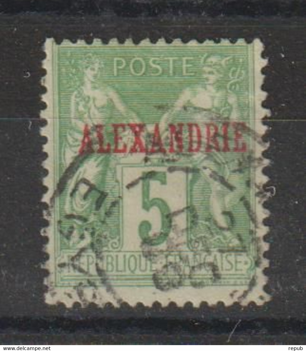 Alexandrie 1899-1900 Sage Surchargé 5, 1 Val Oblit Used - Oblitérés